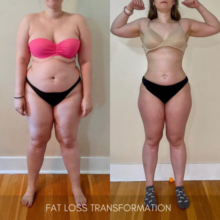 Team Built Brand member fat loss transformation, before and after