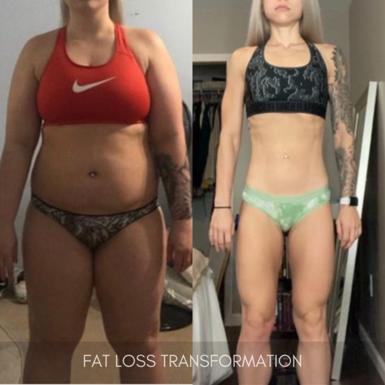Team Built Brand member fat loss transformation, before and after