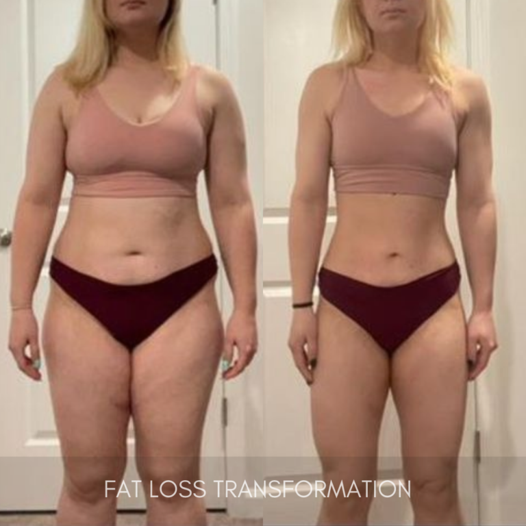 Team Built Brand member fat loss transformation, before and after